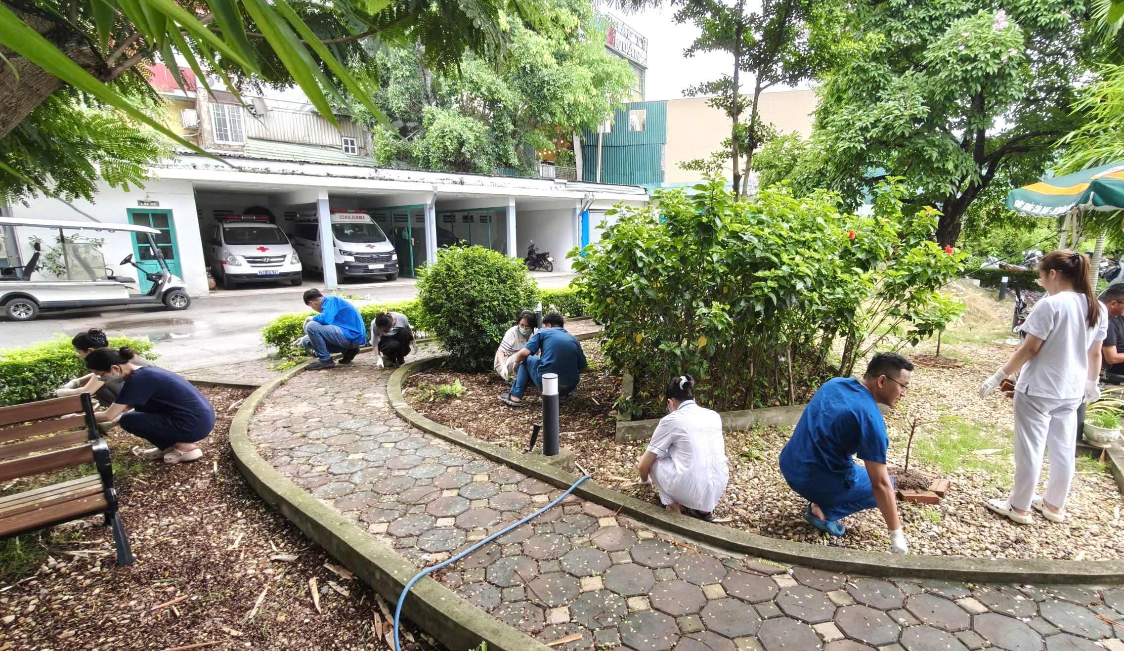 ĐOÀN THANH NIÊN BỆNH VIỆN GIAO THÔNG VẬN TẢI RA QUÂN TRIỂN KHAI CHƯƠNG TRÌNH “NGÀY CHỦ NHẬT XANH”