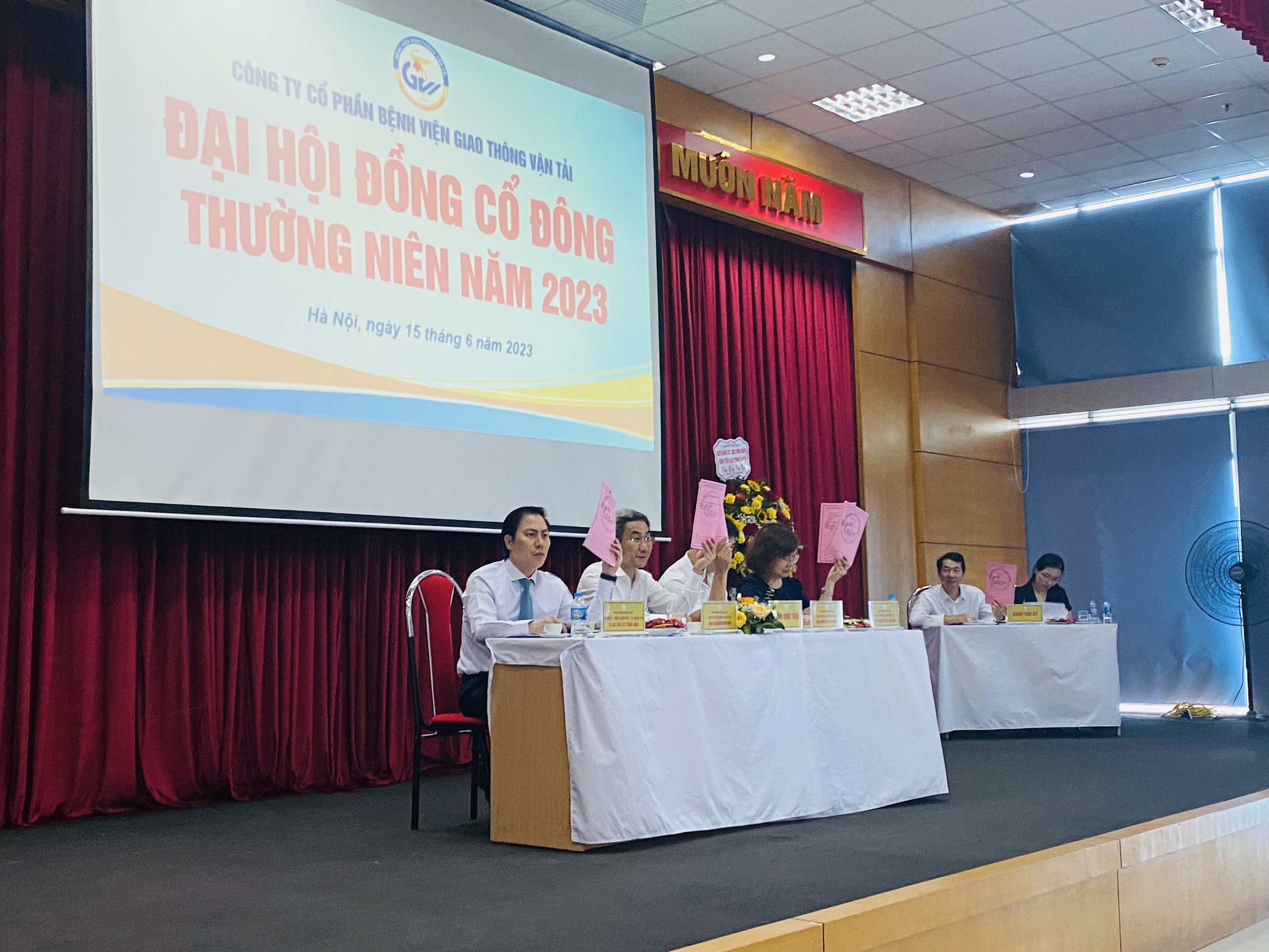 CÔNG TY CỔ PHẦN BỆNH VIỆN GIAO THÔNG VẬN TẢI  TỔ CHỨC THÀNH CÔNG ĐẠI HỘI ĐỒNG CỔ ĐÔNG  THƯỜNG NIÊN NĂM 2023