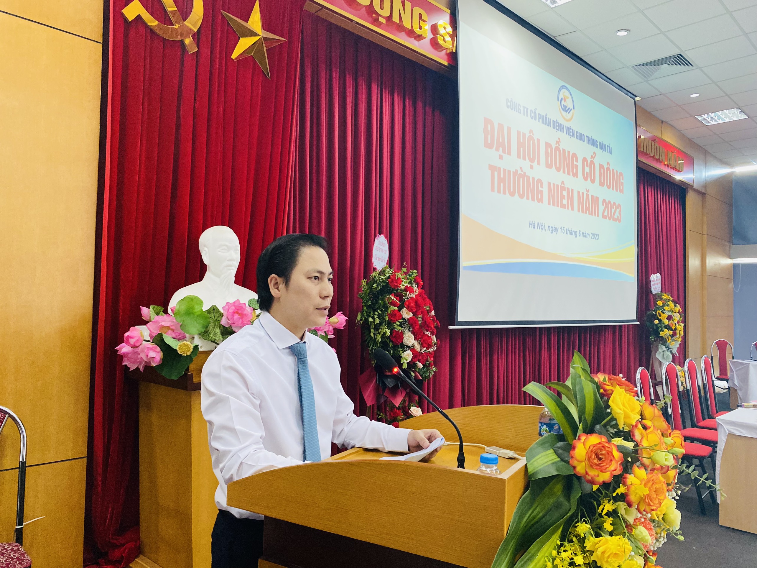 CÔNG TY CỔ PHẦN BỆNH VIỆN GIAO THÔNG VẬN TẢI  TỔ CHỨC THÀNH CÔNG ĐẠI HỘI ĐỒNG CỔ ĐÔNG  THƯỜNG NIÊN NĂM 2023