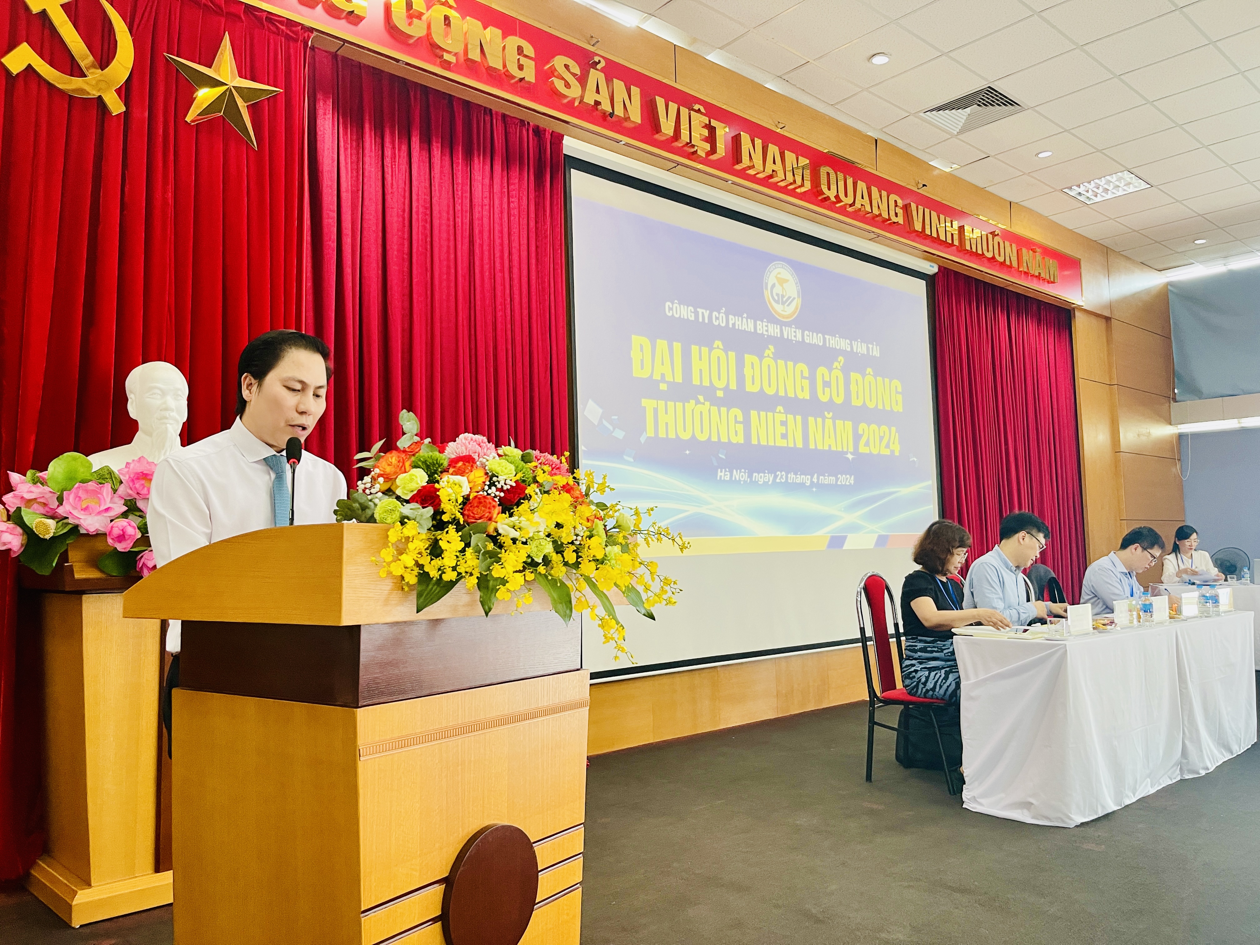 ĐẠI HỘI ĐỒNG CỔ ĐÔNG THƯỜNG NIÊN NĂM 2024 CTCP BỆNH VIỆN GIAO THÔNG VẬN TẢI THÀNH CÔNG TỐT ĐẸP