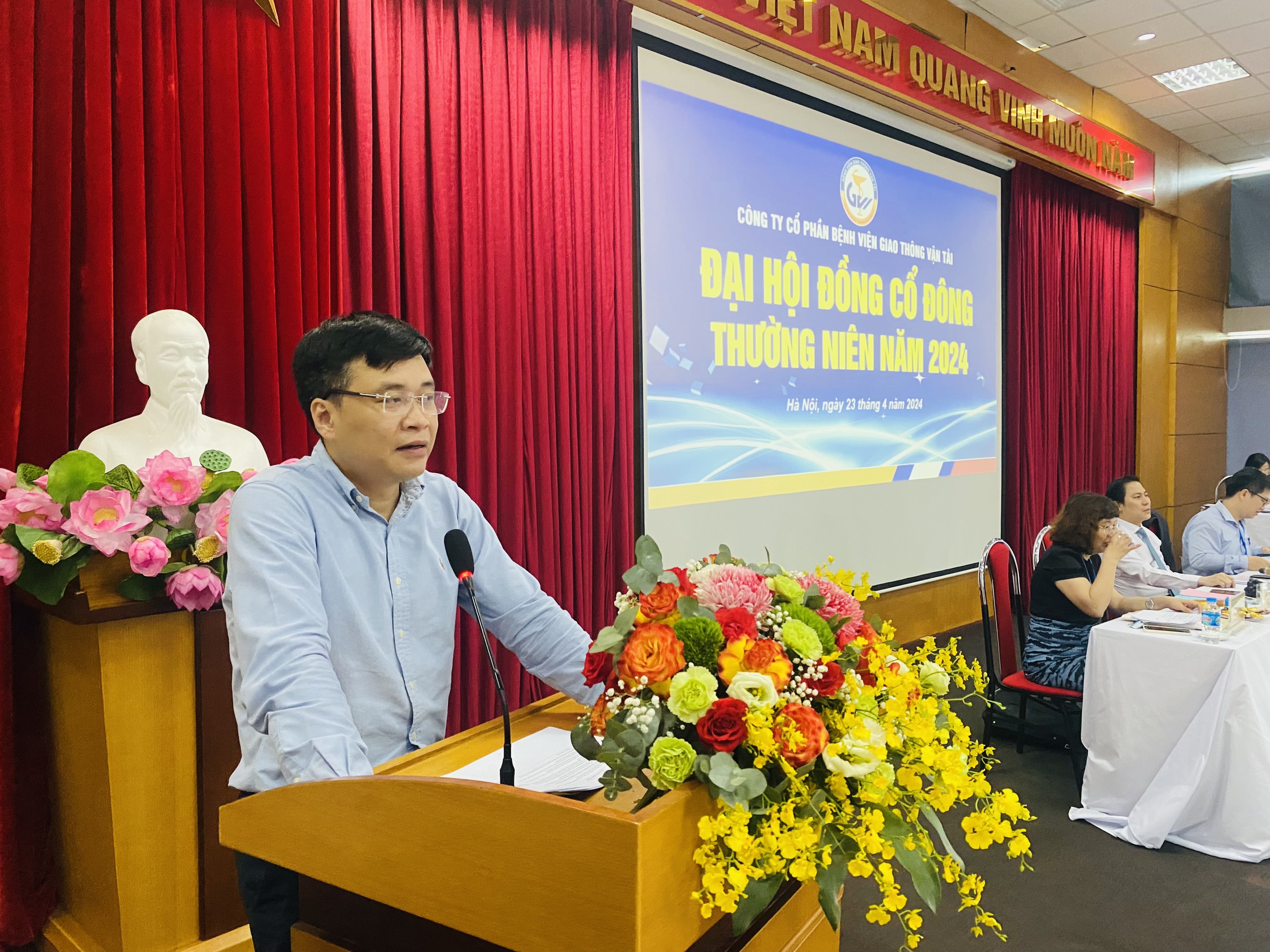 ĐẠI HỘI ĐỒNG CỔ ĐÔNG THƯỜNG NIÊN NĂM 2024 CTCP BỆNH VIỆN GIAO THÔNG VẬN TẢI THÀNH CÔNG TỐT ĐẸP