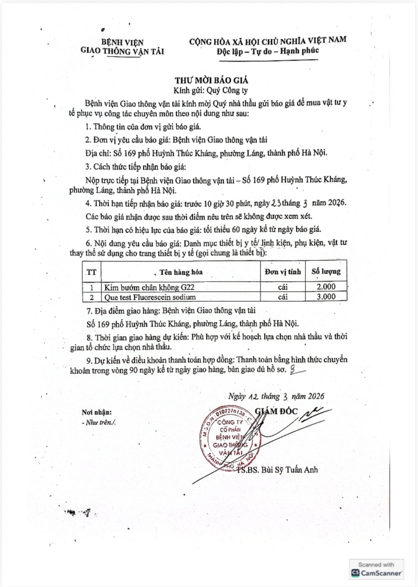 2026.03.12. Thư mời chào giá que nhuộm mắt