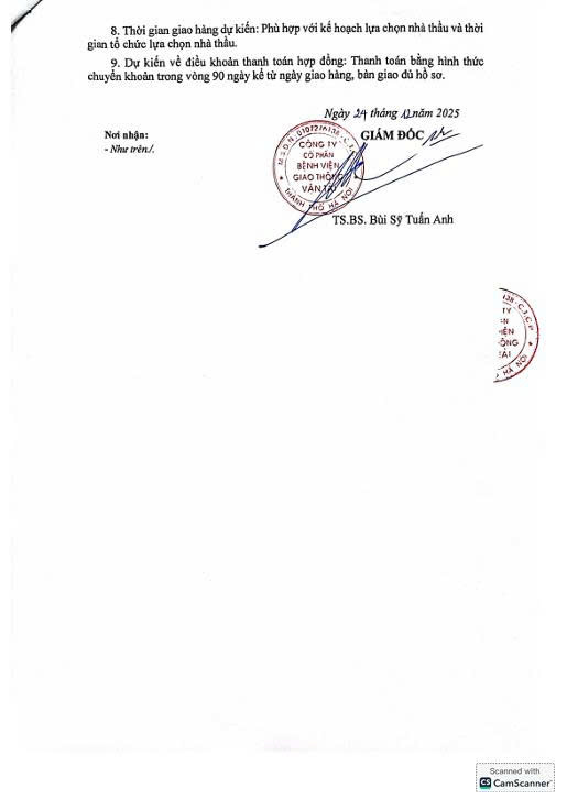 24.12.2025. Thư mời báo giá API