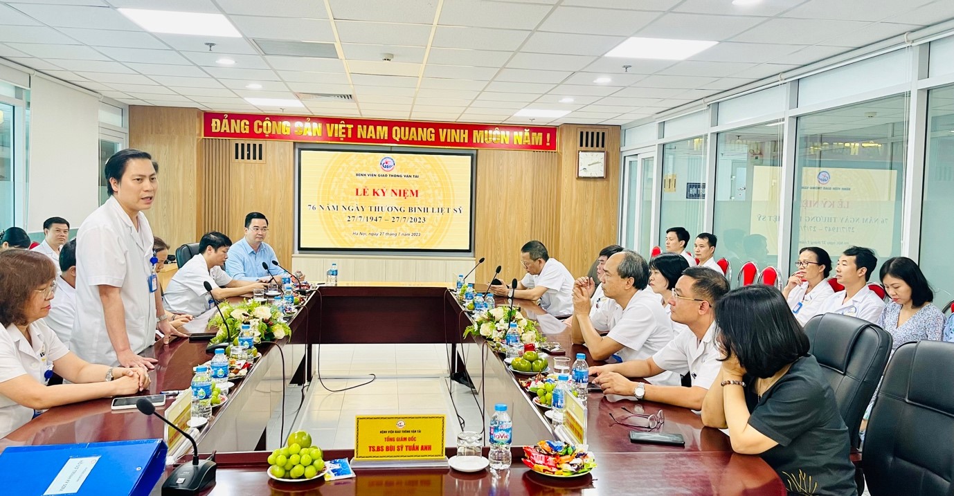 Bệnh viện Giao thông vận tải gặp mặt tri ân nhân dịp Kỷ niệm 76 năm Ngày Thương binh - Liệt sỹ