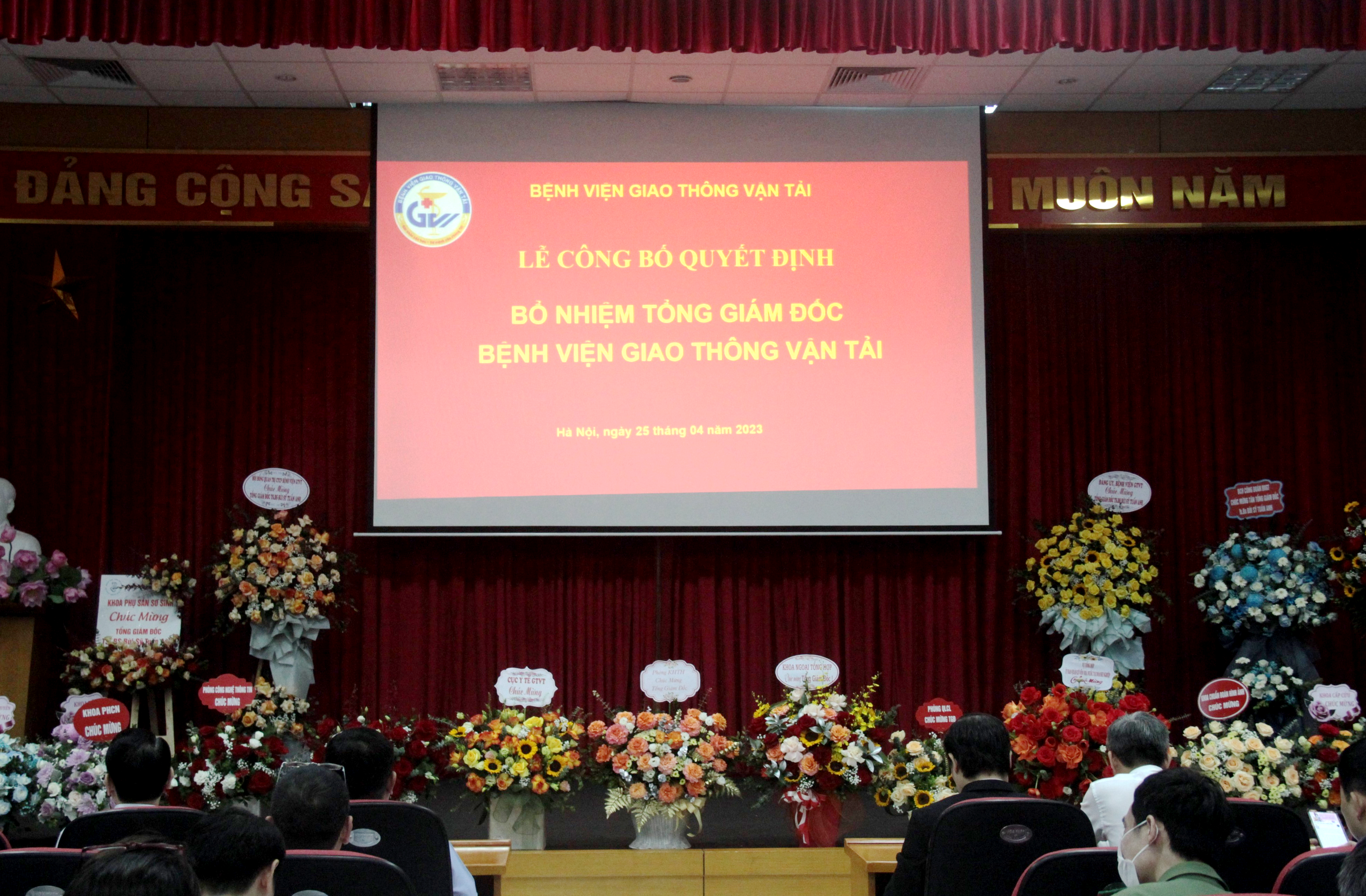 LỄ CÔNG BỐ QUYẾT ĐỊNH BỔ NHIỆM TỔNG GIÁM ĐỐC  BỆNH VIỆN GIAO THÔNG VẬN TẢI