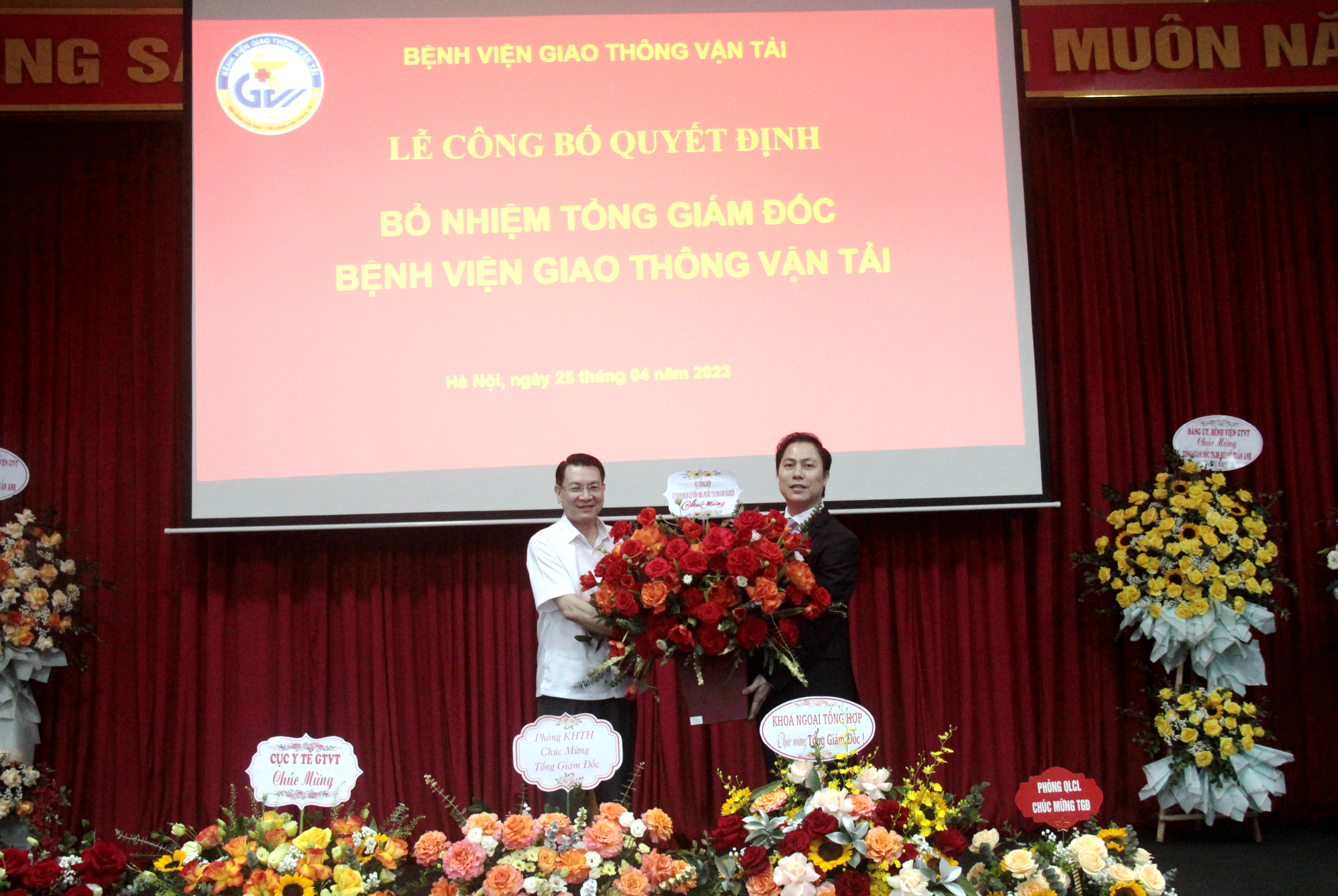 LỄ CÔNG BỐ QUYẾT ĐỊNH BỔ NHIỆM TỔNG GIÁM ĐỐC  BỆNH VIỆN GIAO THÔNG VẬN TẢI