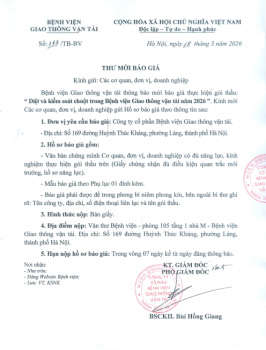 THƯ MỜI BÁO GIÁ 