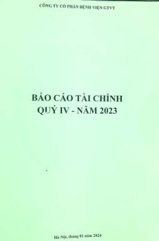 Báo cáo tài chính quý IV năm 2023