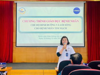 Sinh hoạt Câu lạc bộ bệnh nhân Bệnh viện Giao thông vận tải: Hướng dẫn chế độ dinh dưỡng và lối sống dành cho bệnh nhân tim mạch