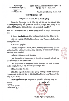 Thông báo mời báo giá thực hiện gói thầu: 