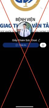 Cảnh báo: Mạo danh Bệnh viện Giao thông vận tải cấp giấy khám sức khỏe