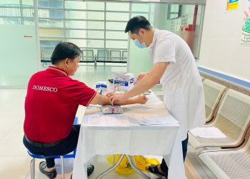 Chăm sóc sức khỏe định kỳ cho cán bộ nhân viên của Công ty Cổ phần Xuất nhập khẩu Y tế DOMESCO